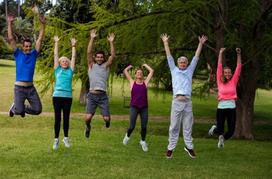 Team exercise for improved social wellbeing